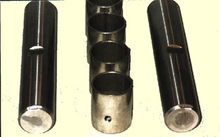 Axes et bagues de pivot diam. 