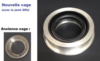 Cage et joint SPI du nez de d&eacute;multiplicateur Renault Fr&eacute;gate