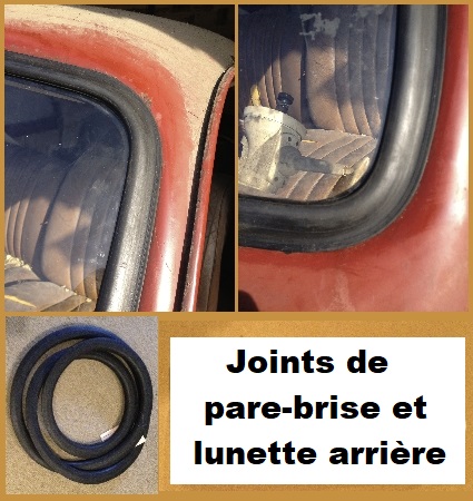 Joints de pare-brise et lunette arri&egrave;re - Mastic d'&eacute;tanch&eacute;it&eacute;